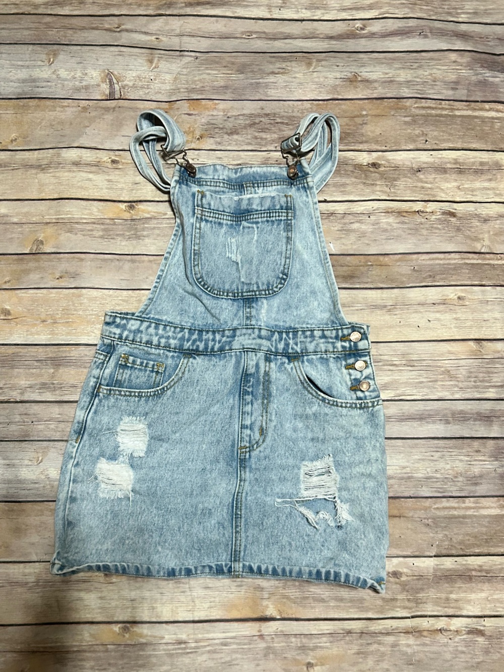 Forever 21 Light Blue Denim Overalls